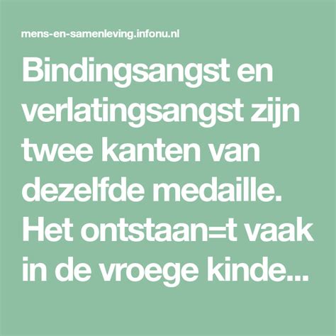 binding en verlatingsangst|Bindingsangst en verlatingsangst. Het tragische lot van het。